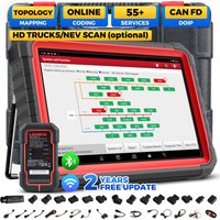 LAUNCH X431 PRO3S+ V5.0 Online Coding Auto Diagnostic Tools Bidirectionnal Control All Service OBD2 Scanner FCA DOIP CANFD