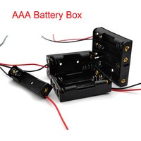 1/2/3/4 Slot AAA Battery Case Battery Box AAA Battery Holder with Leads with 1 2 3 4 Slots AAA