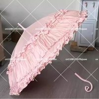 Lace Arched Parasol Umbrella for Women, Vintage Lolita Sun Shade