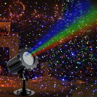 Projektor laserowy świąteczny na zewnątrz, ruchomy projektor RGB, 3 kolory, efekt świetlny motylków, dekoracja świąteczna