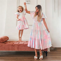 Böhmisches Mutter-Tochter-Kleid Vestido Strand Kinderkleid Familien-Partnerlook Damenkleidung Lässige Mädchenkleider Sommer