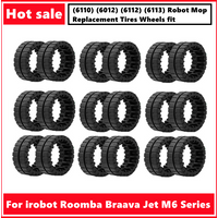 For irobot Roomba Braava Jet M6 (6110) (6012) (6112) (6113) Series Robot Mop Replacement Tires Wheels Fit