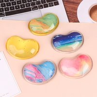 1Pc Comfort Gel Computer Mouse Hand Wrist Rests Support Cushion Pad Fashion Silicone Heart-shaped Wrist Pad For PC Laptop