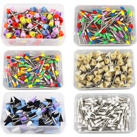 100pcs Dental Lab Nylon Latch Small Flat Polishing Polisher Prophylaxis Brushes Disposable Dental Care Brush Head
