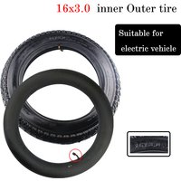 AliExpress NONE High Quality 16 Inch Electric Bicycle Tire Inner Tube 16x3.0'' Electric Bicycle Tire Bike Tricycle Car Electric Car Wheel Tyre
