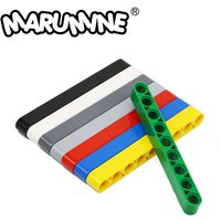 Marumine 50PCS Technology MOC Bricks Liftarm Thick 1x9 9M Beam Compatible with 40490 Building Blocks Model Parts Accessories