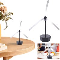 Fly Fan for Tables with Holographic Blades Food Spinning Fan Keep Flies Away Fly Fan for Camping Home Restaurant Table