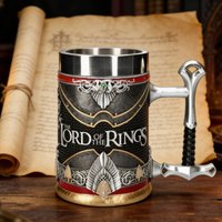 Rohan Knight Beer Mug, Horse Head Handle Shield Decorative Medieval Vintage Bar Mug, Stainless Steel Liner