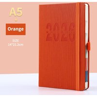 Hot Sale 2026 Planner Notebook Daily Weekly Monthly Calendar Planner A5 Size With Faux Leather Cover For Business Student