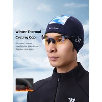 AliExpress West Biking WEST BIKING Winter Thermal Cycling Cap Windproof Fleece Sports Cap Unisex Bike Helmet Liner With Glasses Hole Cycling Equipment