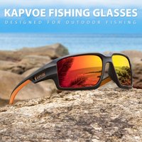 Kapvoe Men's Fishing Sunglasses 2026 Polarized Cycling Sunglasses Fashion Glasses Sports Cycling Glasses MTB Bicycle Eyewear
