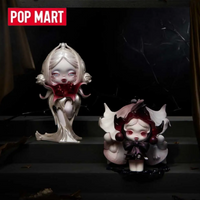 POPMART SKULLPANDA Seria Petals In Four Acts Mystery Box Oryginalny Blind Box Figurki Niespodzianki Ozdoby do Torebki Dekoracje Domowe na Biurko