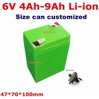 6V 4.5AH 7Ah 4V 10AH Lithium Battery 7.4v kids cars Toys electronic scales Power can charge with 8.4v charger