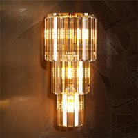 Modern Elegant Crystal Wall Lamp Living Room LED Wall Light Bedroom Bedside Wall Sconce