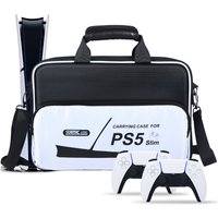 Carrying Case for PS5 Slim, Travel Case for PlayStation 5 Slim Protective, Large Capacity Storage Bag Compatible with PS5 Slim