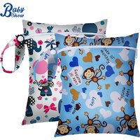 16*20cm Wickeltaschen Mini Einzeltasche Badeanzug Wetbag Wasserdichte Reise PUL Nasstaschen für Babywindeln & Menstruationseinlagen Wiederverwendbar