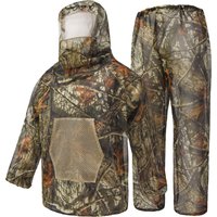 Outdoor Hunting Fishing Clothing Camouflage Hooded Ghillie Suit Jungle Camping Hiking Gardening Work Wear Mosquito Proof Clothes
