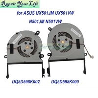 Laptop CPU GPU Cooler Fan For ASUS UX501 N501 ZenBook UX501JM JW UX501VW N501JW N501VW 13NB07D1T06011 DQ5D518K000 EG50050S1-C640