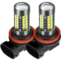 2x H8 H11 LED Bulbs HB4 9006 HB3 9005 H16 jp H9 DRL Fog Lights Bulb 3030 54SMD Chips Car Driving Running Lamp DC12V 6000K