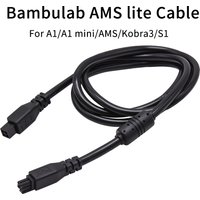 Bamb Lab AMS Lite 0.5/1M/1.5M 4-Pin Male/Female Extension Cable High-Quality Flexible Wire for A1/A1 Mini/Kobra 3/S1 3D Printer