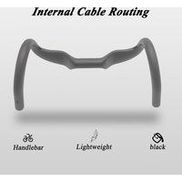 Carbon Road Drop Handlebar 31.8mm Full Internal Cable Routing, 380/400/420mm Lightweight Racing Drop Bent Bar