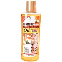 Turmeric Super Whitening Oil 200ml | Anti-Dark Spots & Anti-Aging Body Repair Essential Oil with Wheat Germ & Sweet Almond Oil