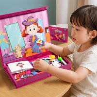 Magnetic Puzzle for Children - Educational Brain-Training Assembly Toy with Multifunctional Magnetic Panels for Early Learning