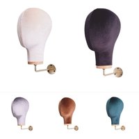 Wall-mounted Velvet Mannequin Head for Hat Rack, Wall Wig Display Rack, Hat Storage Rack, Hat Display Rack