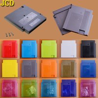 JCD Hard Plastic Case Cartridge Shell Cover For NES 60Pin To 72Pin Converter Storage Box Game Card Replacement Shell W/ 3 Screws