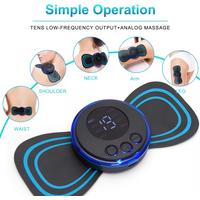 2026A Set Of Rechargeable Portable Mini Neck Massagers, Electric Neck Massage Pads To Relieve Shoulder And Neck Pressure
