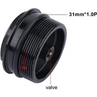 AliExpress NONE Aluminum Alloy Bike Air Fork Cap with Thread 28.8xP1.0mm for Secure Installation on 32mm Inner Tube Fork Systems