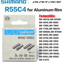 AliExpress Shimano Dura-ace Ultegra 105 R55C4 Aluminum Rim Carbon Rim Bike Cartridge Brake Shoes Shimano genuine goods bike accessories