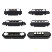 1-10pcs 2A DC Magnetic Pogo Pin Connector 2Pin 3Pin Pogopin Male Female Spring Loaded DC Power Socket 2P 3P