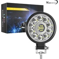 YIGEDENG-Car LED Work Light Private Model 3 Inch Round 21LED Floodlight Auxiliary Light Off-road Vehicle Modification Light