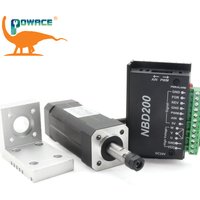 104W ER8 Square DC Brushless spindle motor CNC kit & DBD200 24V Driver For Router Milling