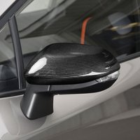 2PCS Car Side Rearview Mirror Cover Real Carbon Fiber Left Right Glossy for Toyota Corolla 2019 + Yaris GR 2020 +