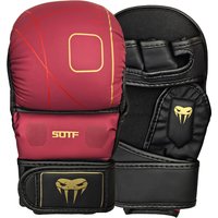 Professional Adult MMA Boxing Training Gloves Leather Half Finger with Cushion Sanda Knuckles for Sandbag