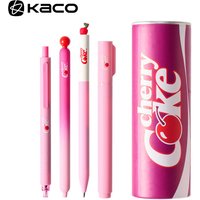 KACO x Cherry Coke Collab"Sakura Flavor"Gel Pen Set,Cute Soda Can Design,Smooth Quick-Dry Ink,Large Capacity,Perfect for School