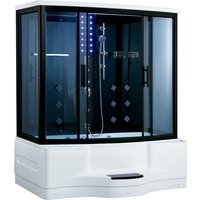 Home bathroom music function glass luxury steam shower cabin sauna