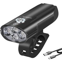 AliExpress BORUIT BORUiT LED Bicycle Light with Power Display Type-C Rechargeable IP67 Waterproof Bike Headlamp Memory Function for Outdoor Riding