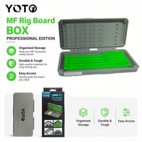 European carp fishing tackle accessory box, equipped with 5 magnetic rod line organizers, for fishing hooks and tackle