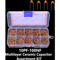 10Value 10PF 20PF 30PF 47PF 56PF 10PF-100NF Multilayer Ceramic Capacitor Assortment KIT Each 30PCS 68PF 100PF 1NF 10NF 100NF