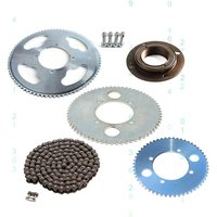 AliExpress NONE 25H 158L Chain 55T 65T 80T Rear Sprocket Gear Free Wheel Ratcheting Adapter for Electric Bicycle Go Kart Scooter Mini Bike