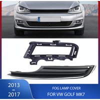 Front Bumper Fog Light Cover Shell Fog Lamp Frame Grill For Volkswagen VW Golf MK7 2013 2014 2015 2016 2017 5G0853665 5G0853666