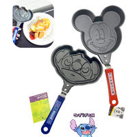 Anime Stitch Kids Breakfast Frying Pot Mickey Mouse Figure Kitchen Tools Egg Omelette Mold Non-Stick Frying Pan Baby Toy