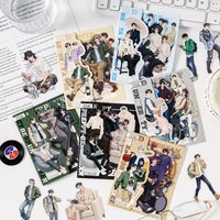 30pcs/pack Crowd Shadow Series Fashion Youth PET Stickers DIY Diary Scrapbook Aesthetics Stationery Creative Stickers