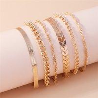 Aihua Boho Fashion Gold Color Snake Chain Bracelet For Women Multilayer Chain Bracelet & Bangle Jewelry Gifts
