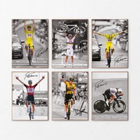 AliExpress Tadej Pogacar Bike Trail Poster Cycling Sports Prints Cycling Champion Bedroom Canvas Painting Wall Art Picture Home Room Decor