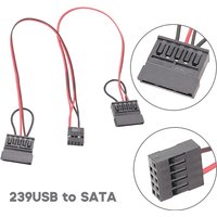239USB to SATA Power Cord for Itx Motherboards USB 9pin to 2.5inch Sata Laptop 22AWG Wires Professional Power Cable 896C