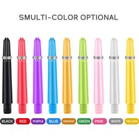Huanqu 27-Piece Dart Shaft Set, Available in 9 Colors, 3 Lengths (40Mm/47Mm/53Mm), Suitable for Dart Board Games, Indoor Entertainment, Sports and Fitness, Professional Competition, Can Be Used as